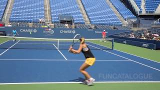 Maria Sharapova Practice Drills US Open 2014 [upl. by Huber]