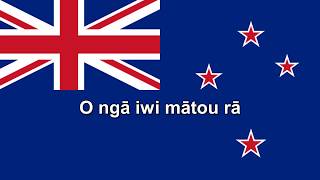 National Anthems New Zealand Aotearoa  Short version  Lyrics  Translation [upl. by Enrika825]