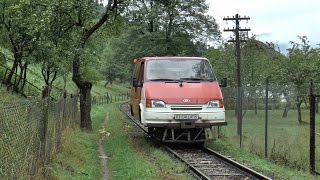 minivan on rails Vaser Valley Railway Romania [upl. by Cathryn609]