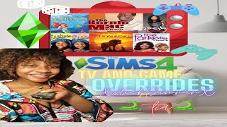 Sims 4 TV AND GAME OVERRIDE ft Tia [upl. by Rafa311]