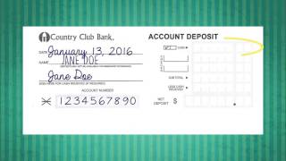 How to Deposit A Check [upl. by Yarrum]