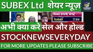 SUBEX LTD SHARE LATEST NEWS SUBEX LTD SHARE ANALYSIS [upl. by June566]