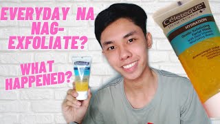 CELETEQUE FACIAL SCRUB REVIEW  SKINCARE ROUTINE  Michael Lanuza [upl. by Kentigera]