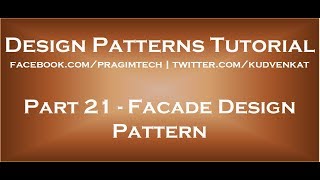 Facade Design Pattern [upl. by Haduj]