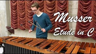 Etude in C  Fast Musser Marimba Etude [upl. by Evod483]