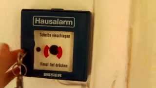 Hausalarm Auslösen German fire alarm [upl. by Fauch]