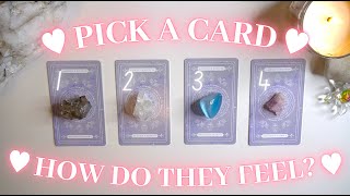 How Theyre Feeling About You ❤️ Detailed PickaCard Tarot Love Reading 🌹💕 [upl. by Anelas]