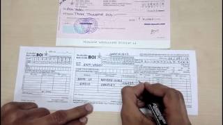 How to fill a DEPOSIT SLIP in English  Simplified [upl. by Malek637]