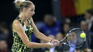 Highlights Monica Niculescu ROU v Karolina Pliskova CZE [upl. by Ermin948]