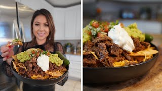 The Best CARNE ASADA SUPER NACHOS RECIPE [upl. by Derwon385]