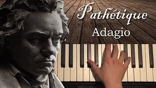 Beethoven  Pathétique Sonata  2nd Movement Piano Tutorial Lesson [upl. by Kym]