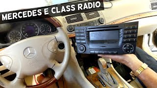 HOW TO REMOVE RADIO ON MERCEDES W211 RADIO REPLACEMENT [upl. by Portuna]