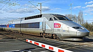 COMPILATION de TGV et AUTRES TRAINS autour du MANS  PREMIÈRE PARTIE [upl. by Hinkle]