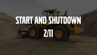 Start and shut down – Volvo Wheel Loaders Hseries – Basic operator training – 211 [upl. by Komsa100]