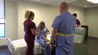 Physical Therapy Transfer Training  How To Transfer From Wheelchair To Bed [upl. by Miahc327]