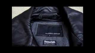 Wilson Leather lamb hipster Mens Leather Jacket with thinsulate Review [upl. by Meriel]