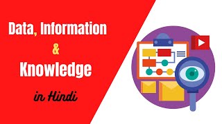 Data Information and Knowledge in Hindi  Data vs Information vs Knowledge  Techmoodly [upl. by Helaine]