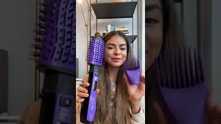 How to use a hot air brush to dry and style hair  The Knot Dr™ AllInOne Dryer Brush by Conair® [upl. by Fanechka]