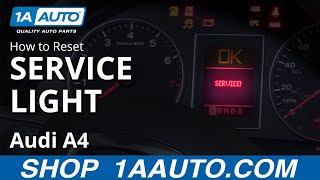 How to Reset Service Light 0409 Audi A4 [upl. by Chita]