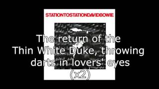 Station to Station  David Bowie  Lyrics [upl. by Daryle496]