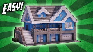 Minecraft How To Build A Suburban House Tutorial 6 [upl. by Ahtabbat]