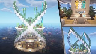 How to Build an Epic water House  Minecraft Tutorial 🍀 45 [upl. by Bacon]