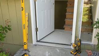 Jeld Wen Front Door Installation  Really crappy products and craftsmanship PART 1 [upl. by Nrublim198]