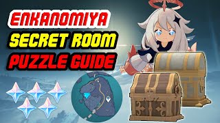 Enkanomiya Secret Room Puzzle LUXURIOUS  PRECIOUS CHEST in The Narrow [upl. by Evanthe934]