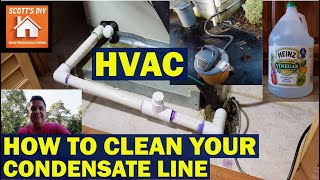 HOW TO CLEAN YOUR CONDENSATE DRAIN LINE [upl. by Asaert370]