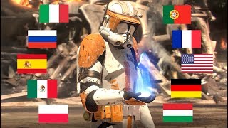 quotEXECUTE ORDER 66quot IN MULTIPLE LANGUAGES [upl. by Eilata325]