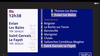 Annonce SNCF TER Evian amp StGervais animé [upl. by Corella]