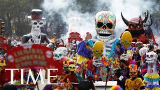 Live Footage As Mexico City Celebrates Día De Los Muertos Day Of The Dead  TIME [upl. by Thora770]