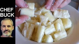 How to make Kasav Ayisien Cassava Bread Recipe Island Vibe Cooking [upl. by Animehliw]