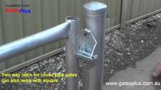 Gate Latch 2 way for round pipe and square [upl. by Maurita242]