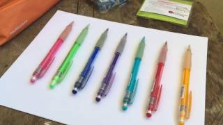 Pilots quotEnoquot Color Mechanical Pencils Review [upl. by Ffej]