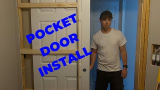 Install a Pocket Door and Locking Hardware  How to [upl. by Enilkcaj21]