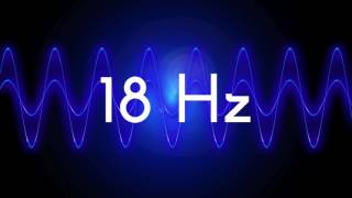 18 Hz clean sine wave BASS TEST TONE frequency [upl. by Aerdnwahs730]