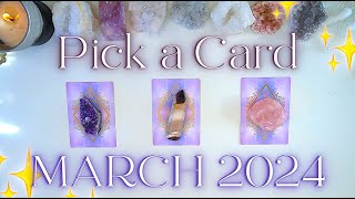 ☔️🔮 MARCH 2024 🔮☔️ Messages amp Predictions ✨ Detailed Pick a Card Tarot Reading [upl. by Merry]