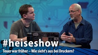 Laser vs Tintenstrahl kostenlose Tintenabos – Wie siehts aus bei Druckern  heiseshow [upl. by Wieche754]