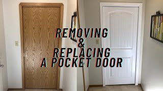 How To Remove And Replace An Existing Pocket Door [upl. by Hailahk11]