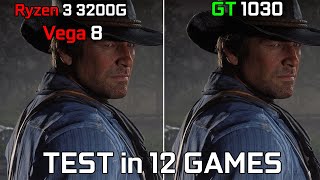 Ryzen 3 3200G Vega 8 vs GT 1030  Test in 12 Games [upl. by Cicily804]