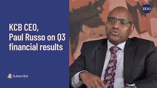 KCB CEO Paul Russo on Q3 financial results [upl. by Notnad]