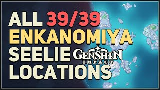 All Enkanomiya Seelie Locations Genshin Impact Phosphoros Guidance [upl. by Llovera]