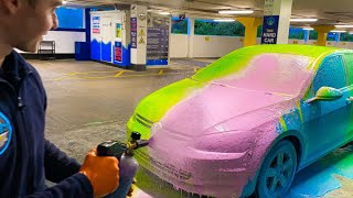 How Much RAINBOW SNOW FOAM Can This Car Take [upl. by Aldous44]