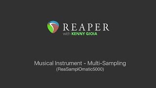 Musical Instrument  Multi Sampling in REAPER ReaSamplOmatic5000 [upl. by Enirhtac657]