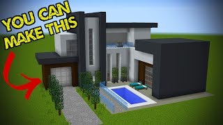 5 Easy Steps To Make A Minecraft Modern House [upl. by Nahamas]