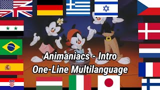 Animaniacs  Intro OneLine Multilanguage [upl. by Htabmas]