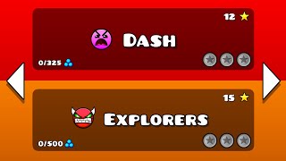 Dash and Explorers  Geometry dash 22 [upl. by Yoj]