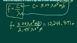 Calculating frequency of a wave [upl. by Adelind]