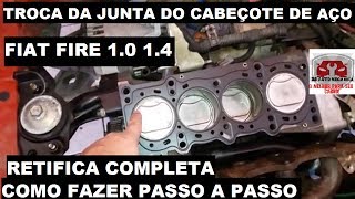 Retifica do cabeçote motores Fire Palio Uno Idea Strada  DR Auto Mecânica [upl. by Fredi]